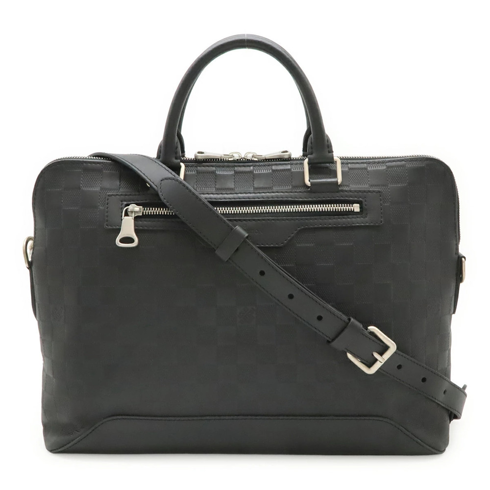 LOUIS VUITTON Damier Infini Avenue Briefcase Business Bag Shoulder Onyx Black